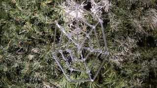 Cobweb  glass Christmas ornament