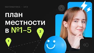 План местности в заданиях №1-5, Сборник Ященко вариант 3