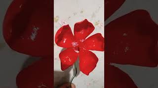 Flor com garrafa pet