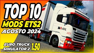 TOP 10 MODS ETS2 AGOSTO 2024 Só MOD TOP QUALIFICADO ETS2 MODS BR