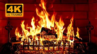 🔥 Cozy Fireplace 4K (12 HOURS). Fireplace with Crackling Fire Sounds. Fireplace Burning 4K