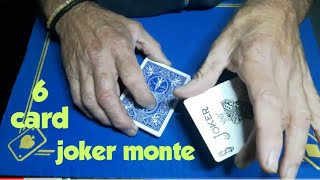 6 card JOKER MONTE/looks fantastic easy to do 👍