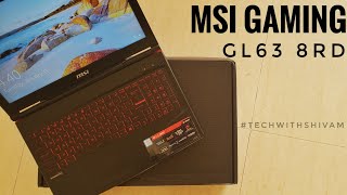 MSI GAMING - GL63 8RD | Best under 80,000 |  Unboxing and Review (HINDI) | I7 8GEN, 4GB GTX 1050Ti