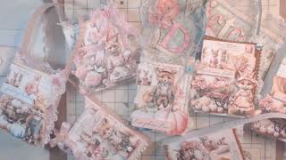 Treat Bags using @annagriffinvideos dies and @ShabbyArtBoutique images. Gifts @marthaspapercrafting