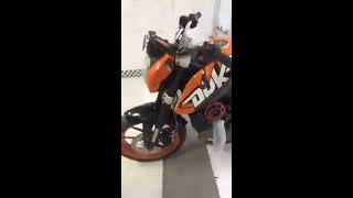 KTM DUKE 200 cc  Modified bike New exhaust with awesome sound