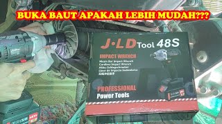 Unboxing Portable JLD Cordless Impact Wrench Tool 48V Buka Pasang Baut CVT Cas Baterai Apakah Bagus?