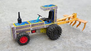 How to make Matchbox Tractor at Home | Diy Mini Tractor | Mini Tractor Science Project