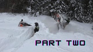 DEEP POWDER DITCH BANGING || 850 FREERIDE/SUMMIT Part 2