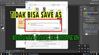 Mengatasi Adobe Photoshop tidak bisa Save - File not Found