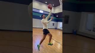 Watch the Footwork and Ball Placement!! #basketball #youtubeshorts #footwork #finishing #shorts