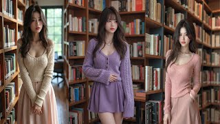 ◎あなたの下着を見せて下さい！【図書館の人妻編】 AI lookbook AIart AI熟女 AI美女 美熟女 AIグラビア 巨乳 巨乳妻