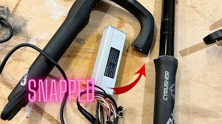 Cyrusher E Bike Crash Repairs and Speed Controller Swap