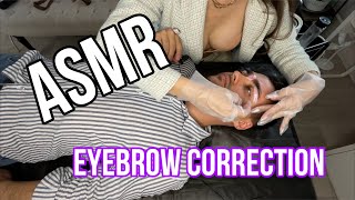 ASMR in my life | Beautiful Russian girl makes eyebrow correction