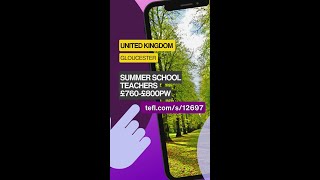 Summer School Teachers £760-£800pw Gloucester non-res July & August