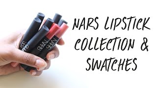 NARS Lipstick Collection & Swatches | Zahrah Aliyah