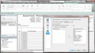 Revit 2013 MEP - Set Electrical Panel Schedule Template Options