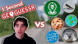 1 Second GeoGuessr Against Pros!? (Blink Mode)