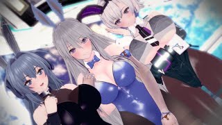 エンタープライズ・リノ・ニュージャージー（バニー）で「SCREAM」【MMD/アズールレーン/AzurLane/碧蓝航线/벽람항로/KKVMD/4K/60FPS】