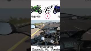 powerfull compression ninja 400 vs yamha yzf r3. #shortsfeed #shorts  #shortvideo #viral