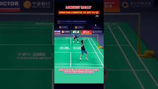 Longest Rally Jonatan Christie vs Shi Yu Qi | 36 shots | Semifinal BAC 2024 #badminton #bwf #shorts