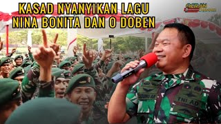 KASAD Hibur Prajurit TNI AD Di Perbatasan Dengan Dua Buah Lagu Timor #kasad #tni