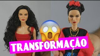 TRANSFORMANDO MINHA BONECA - BARBIE FRIDA KAHLO