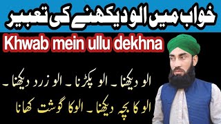 Khwab main ullu dakhne ki tabeer خواب میں الو دیکھنے کی تعبیر Allama Muhammad Shazaib Gulzar