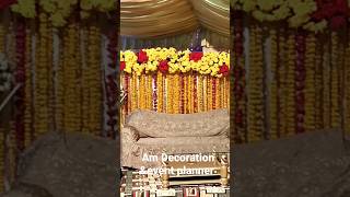 How to decorate stage for bride on mehndi by #amdecoration&eventplaner #shorts #mehndi #bts #viral