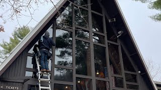 ❅ the first snow! | window washing the ski resort, explore the woods, painting in the cabin ❅ op. 11