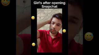 Girl's after opening Snapchat // bolti hain #shots #trending #reels #reels #youtubeshorts #shorts