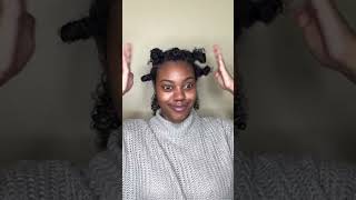 Bantu Knot Crown Tutorial! #bantuknots #bantuknotcrown #naturalhairstyles