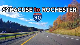 Syracuse to Rochester, New York/ interstate 90 , I 90 , a real time road trip