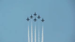 USAF Thunderbirds at the 2022 Dover Airshow: the Delta Roll