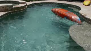 How not to practice your roll in a pool