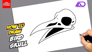 How to draw Bird Skull