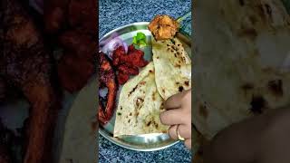 Butter naan chicken Curry & fish fry chicken kebab