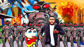 GTA 5 : Most Dangerous Robot's Attack Shinchan & Franklin in GTA 5 Tamil !