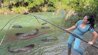 Amazing Fishing After Flood in Village - Traditional Fishing Video - Amazing Village Fishing Video