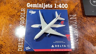 RARE Geminijets 1:400 DELTA 777-200LR N703DN ( Unboxing and Review )