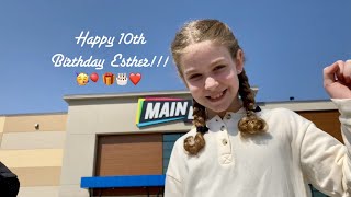 Celebrating Esther's 10th Birthday at Main Event in Grand Prarie Texas!!