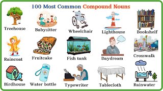 Lesson 143: Learn 100 Common Compound Nouns in English | Simple Examples for Everyday Use #english