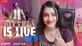 BGMI LIVE Girl Gaming Rush Games Livik Facecam ❤️ Teamcode #custom #bgmi #bgmilive #pubgmobile #yt