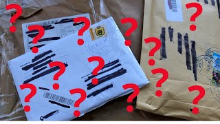 Unboxing parcel with Soviet era militaria