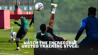 Watch THE Incredible MAN UNITED training style☑️