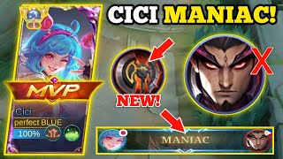 CICI MANIAC! (100% BROKEN) | CICI VS. YU ZHONG -MLBB🔥 #cicimlbb #yuzhongmlbb #ciciplays #mlbb