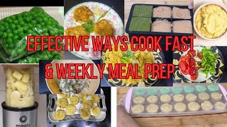 10 Effective ways To Cook Fast & Save Time⏰✅||Weekly Meal Preparation & Planning|| kitchen save time