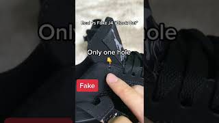 Real vs Fake J4 “Black Cat” #foryou #fyp #jordan #blackcat #shoes #sneakerhead #realvsfake #sneakes