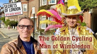 London’s iconic golden cyclist!