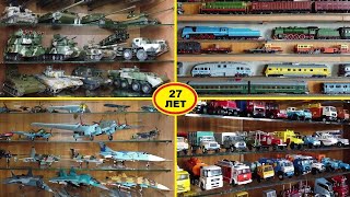 коллекция масштабных моделей за 27 лет 1:35 1:43 1:72 1:87 / 27 years of scale model collection