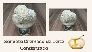 Sorvete Cremoso de Leite Condensado – Sem Lactose 😍😀 Sandra Palma